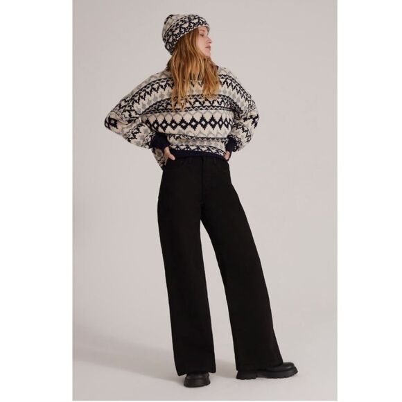 Favorite Daughter Sweater & Hat Set, Blue-Grey Fair Isle, NWT, Size M - Picture 10 of 10